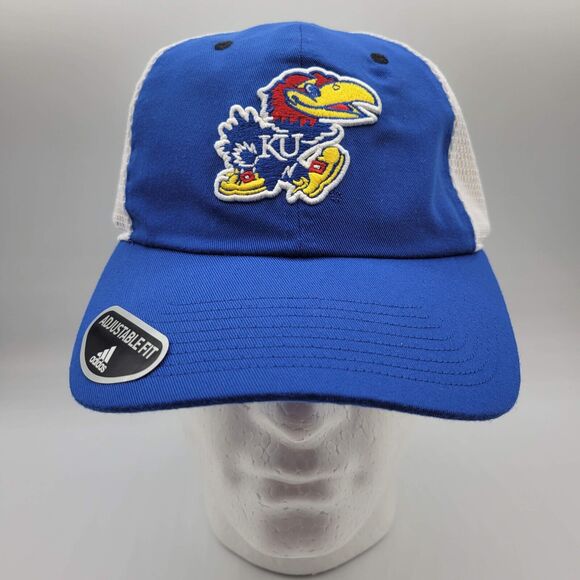 adidas Other - Kansas Jayhawks Adidas Mens Womens Slouch Trucker Hat Blue White Adjustable